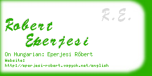 robert eperjesi business card